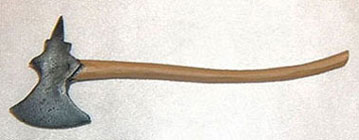 Dollhouse Miniature Battle Axe